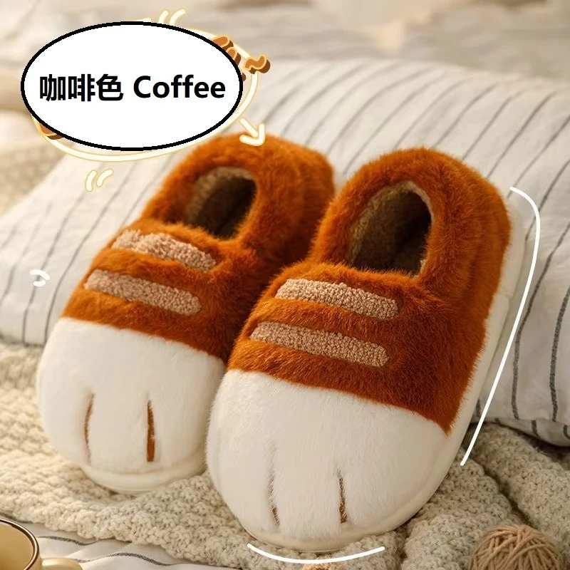 Tiger Paw Plush Slippers for Women & Men | Furry Winter House Shoes - Image 10