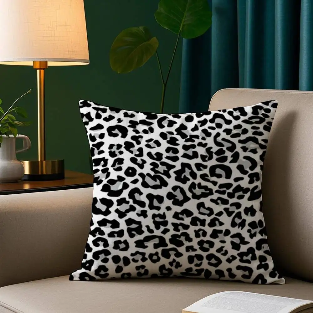 Y2k Fashion Leopard Print Pillow Case Short Plush Print Cushion Cover Square Throw Pillow Covers Sofa Home Decor - Image 9
