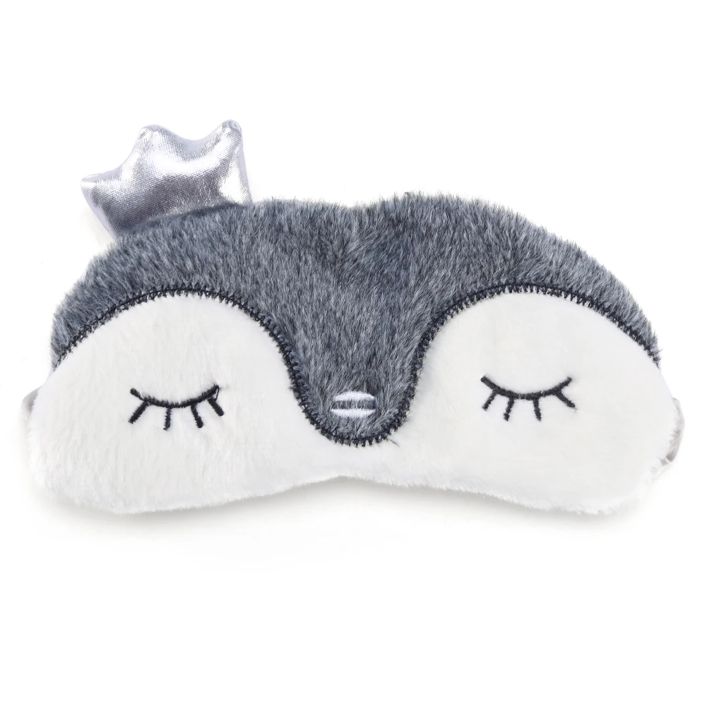 Sleeping Eye Mask 5 Colors Cute Animal Eye Cover Sleeping Mask Christmas Deer Winter Carton Nap Eye Shade Mask - Image 9