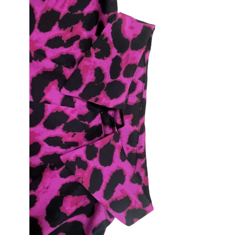 Plus Size 1XL-5XL Women Fashion Purple Leopard Blouse Shirt Ladies Casual Coat Print Graphic Loose Coat Long Women Clothing - Image 6