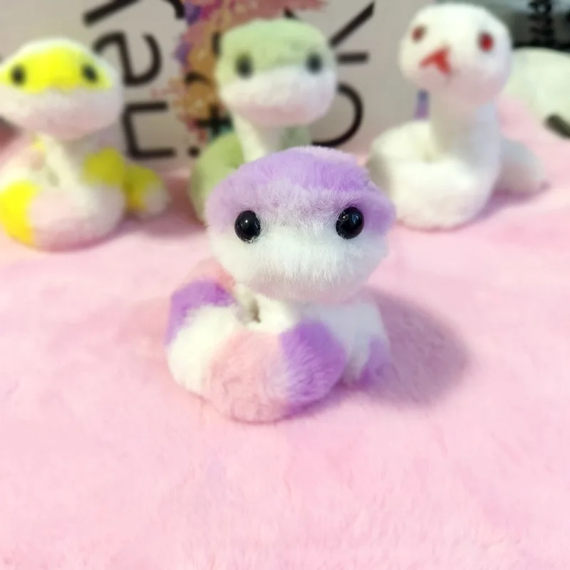 2025 Colorful Snake Lucky Charm Cute Snake Plush Toy Stuffed Animals Ornament Doll Valentine's Day Gift for Girlfriend Kids - Image 3