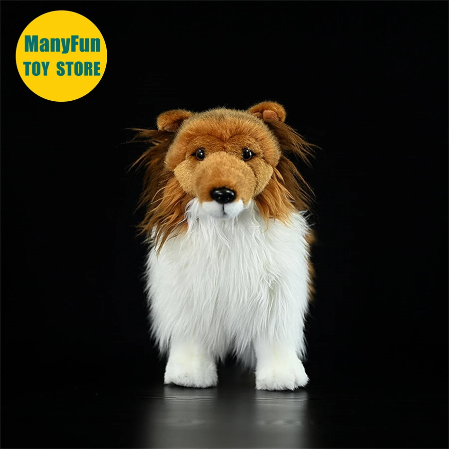Sheltie Dog Plush Toy – Realistic Shetland Sheepdog Stuffed Animal, Soft Rough Collie Plush Doll - Image 3