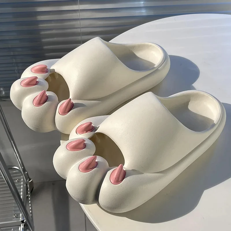 Cute Tiger Paw Slippers for Men & Women | Cartoon Claw Summer Slides - Image 9