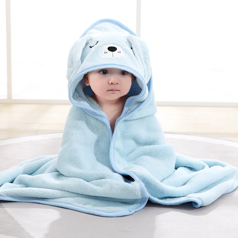 Cartoon Animal Baby Bath Towels Soft Newborn Hooded Towel Blanket Toddler Bathrobe Warm Sleeping Swaddle Wrap for Boys Girls - Image 10