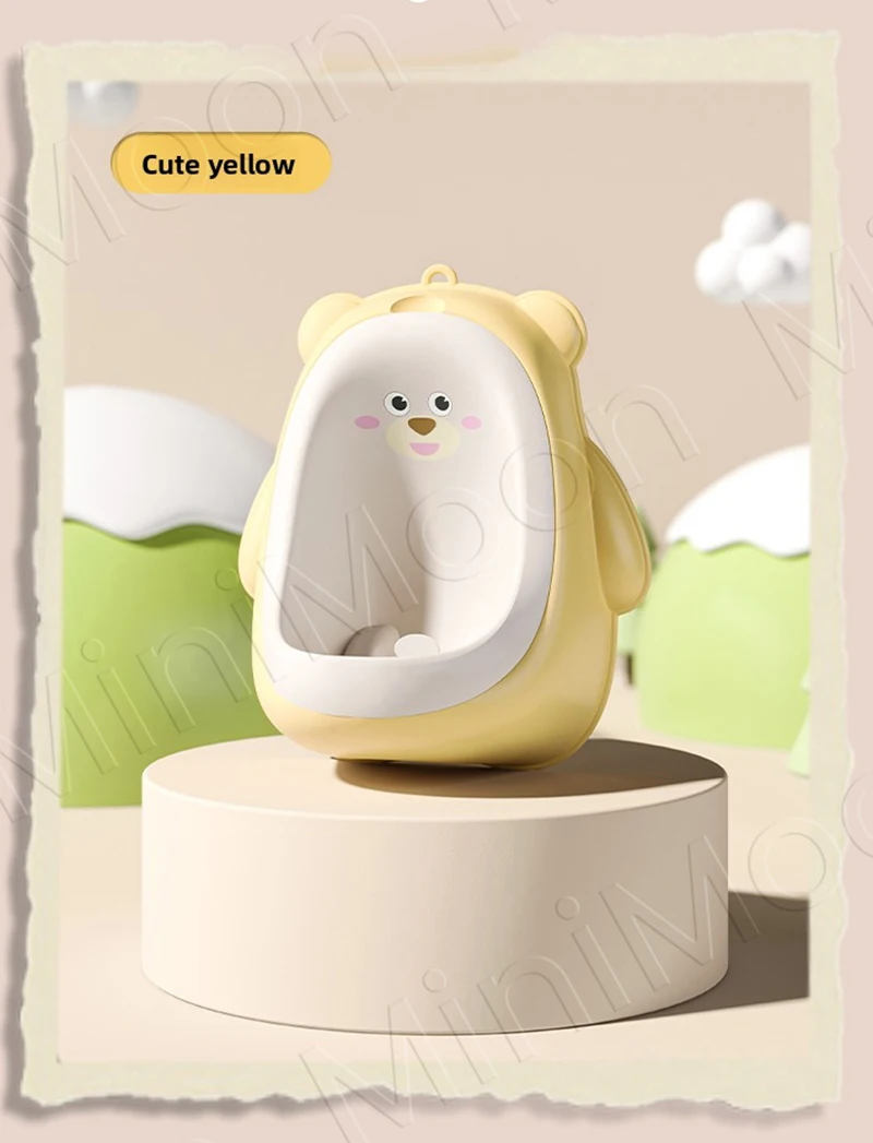 Standing Potty Trainer for Boys, Portable Bear Urinal with Fun Aiming Target - Image 7