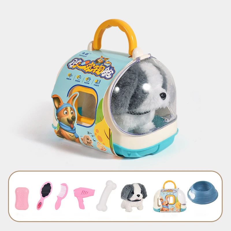 New Electronic Pet Dog Toy Walking Interactive Dog Plush Doll Toys Vibrating Automatic Moving Electric Puppy Gift For Baby Kids - Image 9