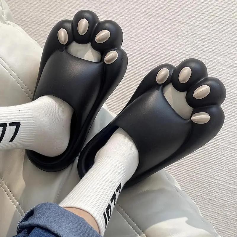 Cute Tiger Paw Slippers for Men & Women | Cartoon Claw Summer Slides - Image 3