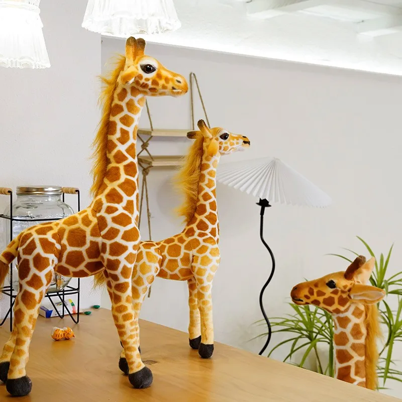 New 1pc Giant size Giraffe Plush Toys Cute Stuffed Animal Soft Giraffe Doll Birthday Gift Kids Toy - Image 2