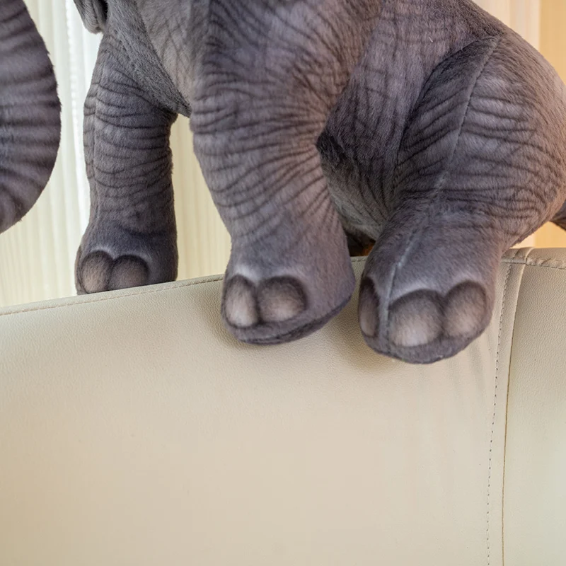 30cm Realistic Looking Stuffed Animal Elephant Hippo Rhino Plushies Soft Toys Zoo Souvenir Plush Toy Boy Birthday Gift - Image 4