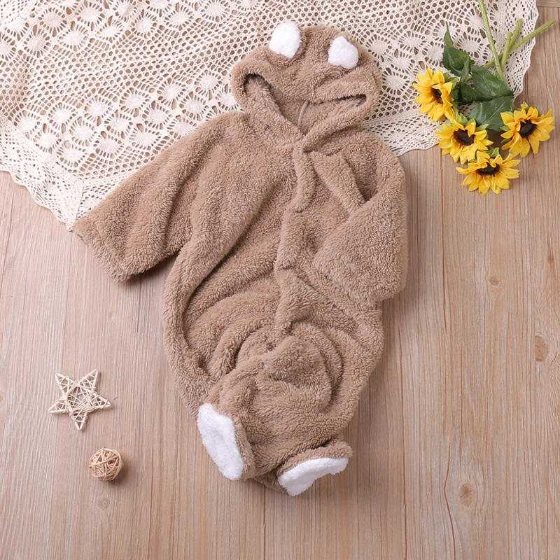 Humor Bear Autumn Cartoon Style Winter Long Sleeve Baby Boys Girls Rompers Toddler Kids Playsuit Jumpsuits Baby Clothes - Image 10