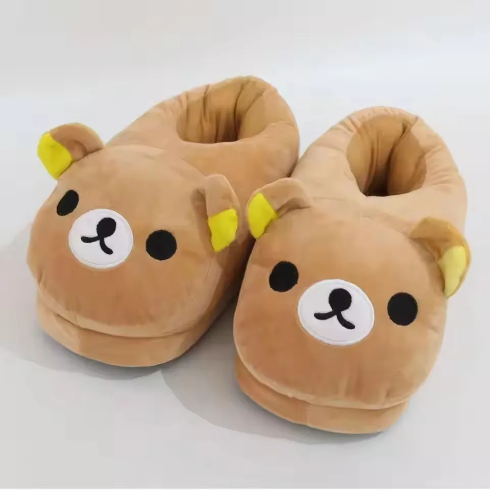 Halloween Christmas Cartoon Bear Pajama Rilakkuma Kigurumi Unicorn Adult Anime Jumpsuit Cute Cartoon Sleepwear Buttons Slippers - Image 6
