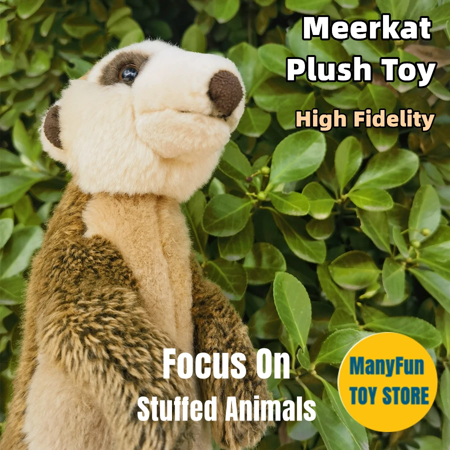 Realistic Meerkat Plush Toy – Soft Stuffed Animal, Lifelike Suricate Plushie & Kids Gift - Image 3