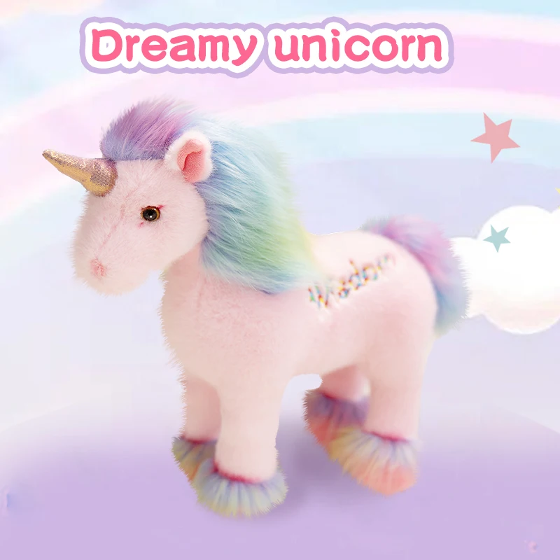 New Dazzling Color Unicorn Plush Toy Cute Stuffed Animals Rainbow Unicorn Plushies Doll Soft Kids Toy for Girls Kawaii Room Deco - Image 2